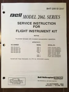 Bell 206L Flight Instrument Kit Service Instruction Manual
